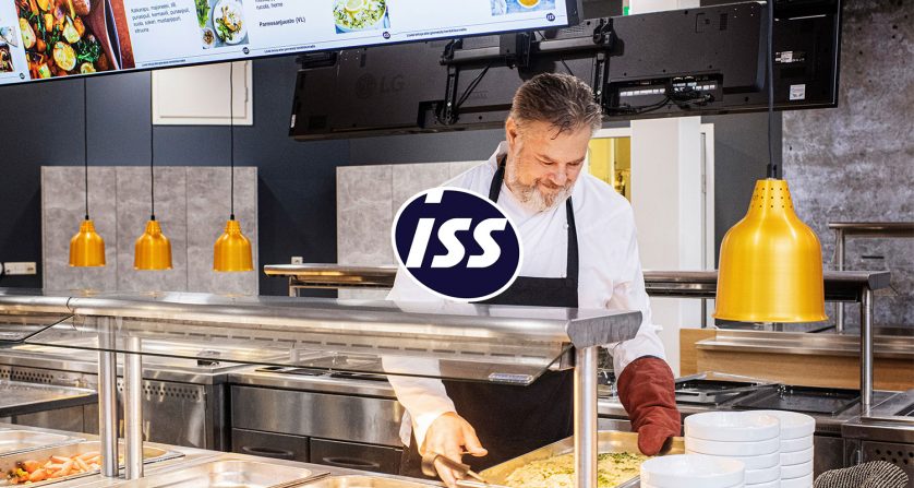 ISS rekent op digital signage in zijn restaurants en HQ